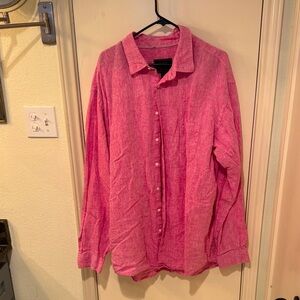 Jos. A. Bank Reserve Pink Linen Shirt